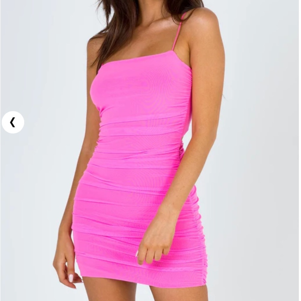 SOLD Princess Polly pink ruched dress